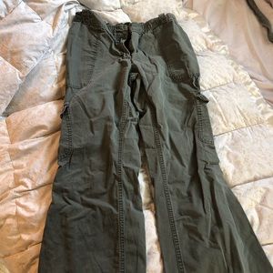 Olive tone maternity pants